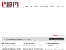 Tablet Screenshot of mbm-industrietechnik.com